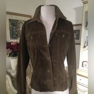 Rafaella brown corduroy jacket size 8